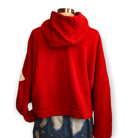 Adidas Sweatshirt Adidas Originals Cropped Large Trefoil Logo Hoodie- Small - Picture 4 of 8